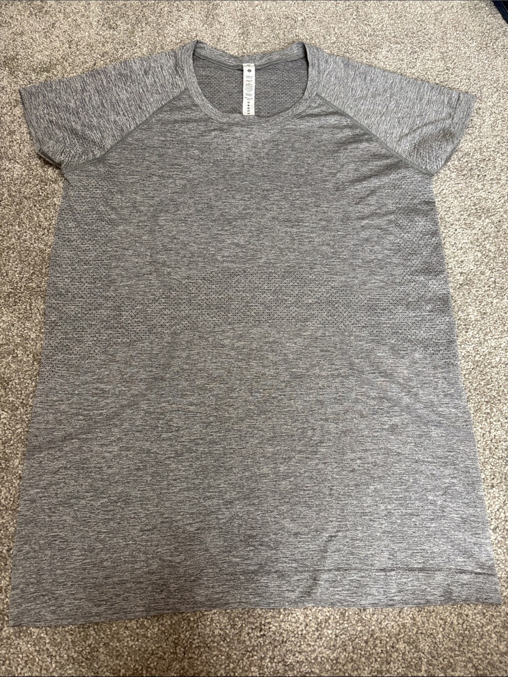 Lululemon Swiftly Tech Short Sleeve 2.0 In Slate / White